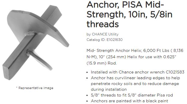 Anchor 10in Midstrength